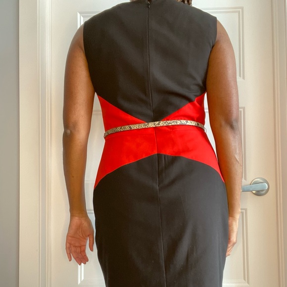 Calvin Klein 2-Tone Sleeveless Dress - Picture 2 of 7